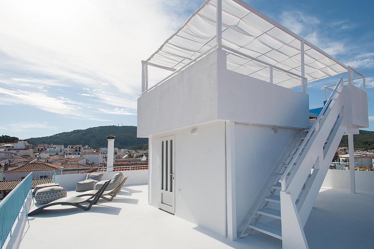 Capolavoro, Boutique Apartment With Unique Rooftop Skiathos Town Exterior foto