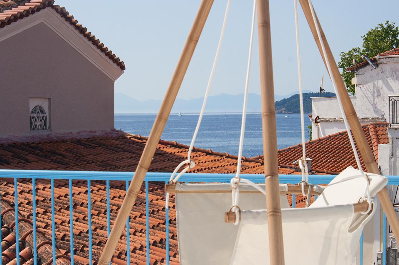 Capolavoro, Boutique Apartment With Unique Rooftop Skiathos Town Exterior foto