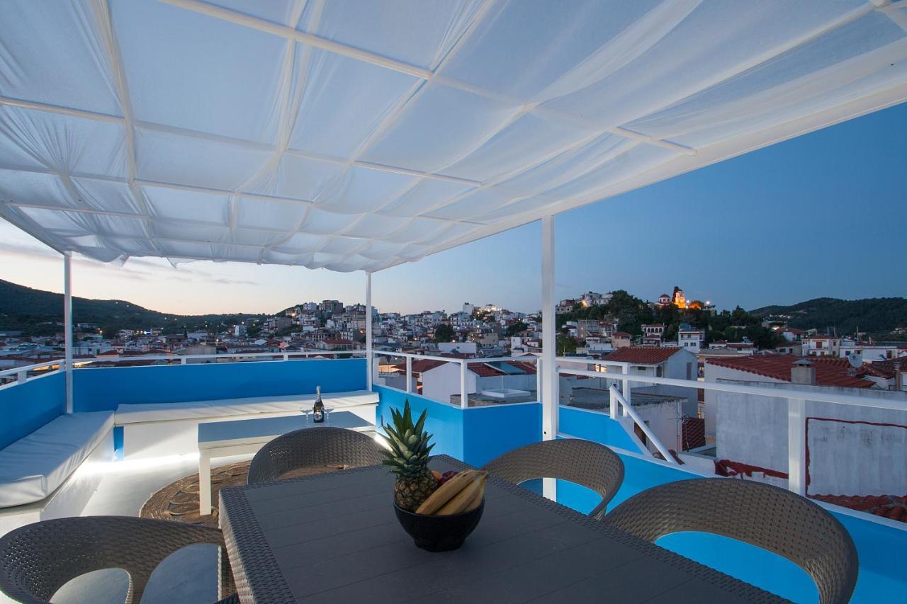 Capolavoro, Boutique Apartment With Unique Rooftop Skiathos Town Exterior foto