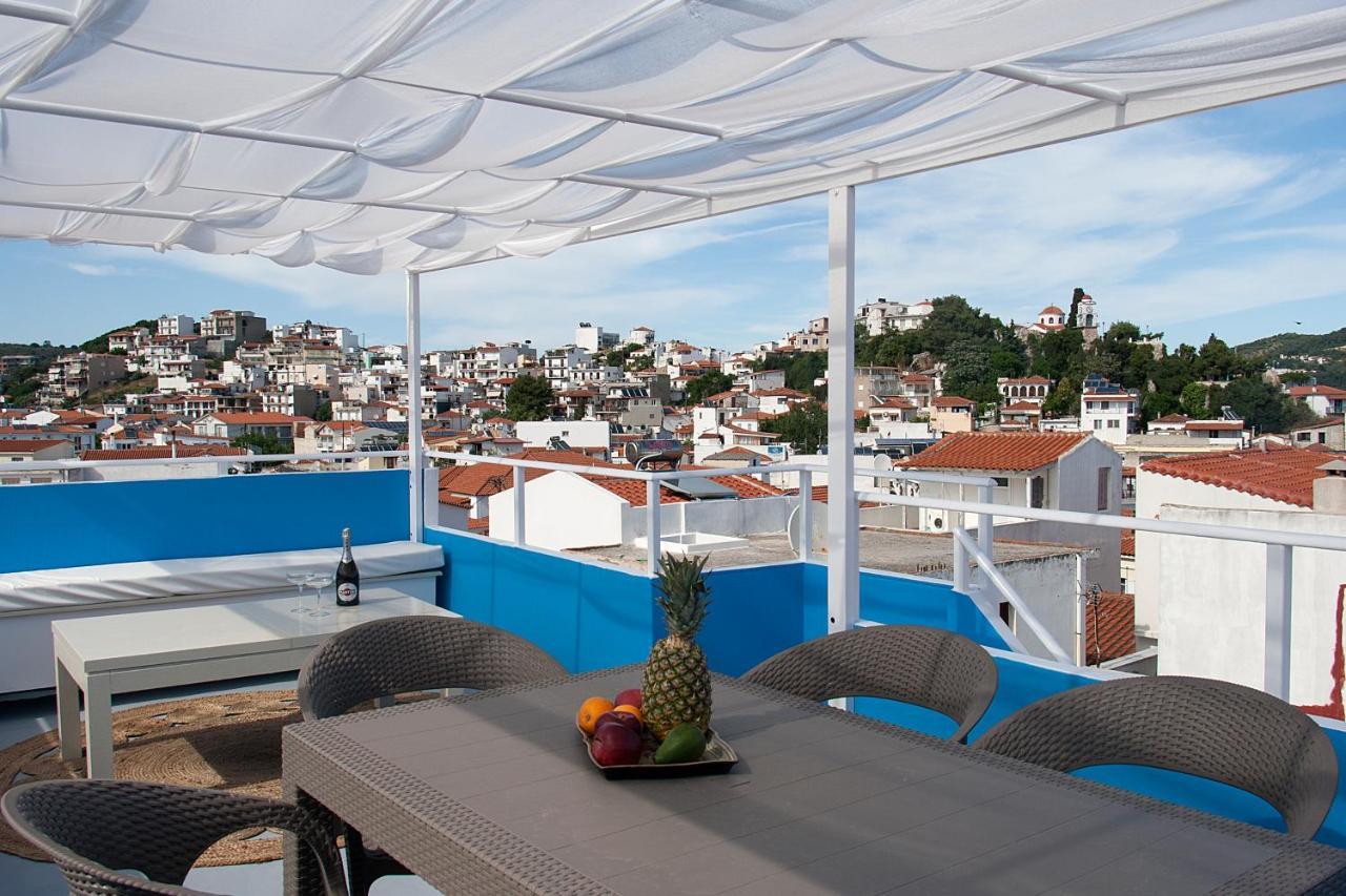 Capolavoro, Boutique Apartment With Unique Rooftop Skiathos Town Exterior foto