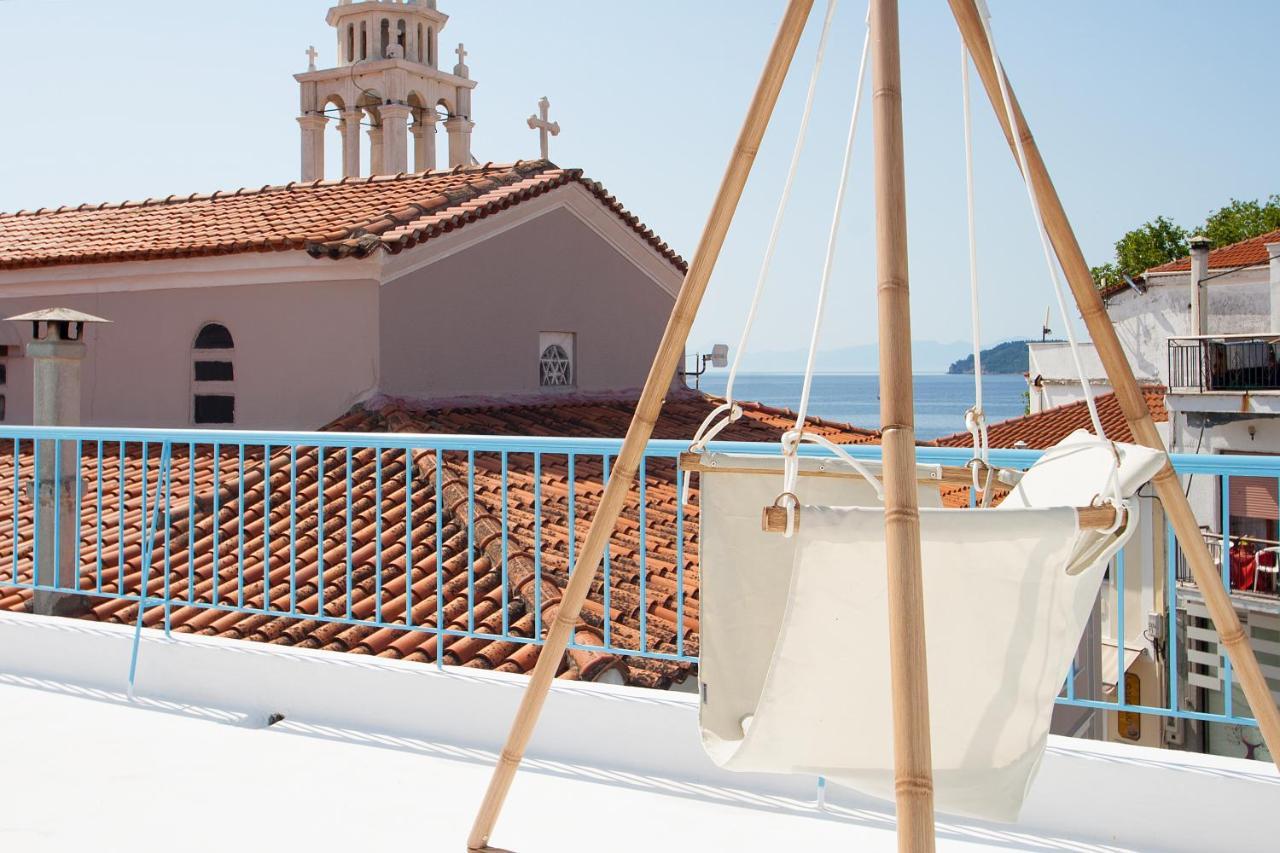 Capolavoro, Boutique Apartment With Unique Rooftop Skiathos Town Exterior foto