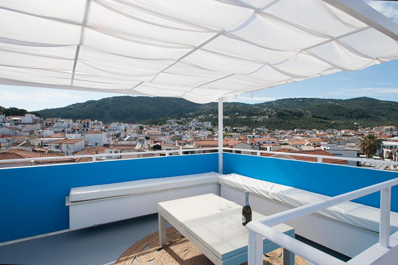Capolavoro, Boutique Apartment With Unique Rooftop Skiathos Town Exterior foto