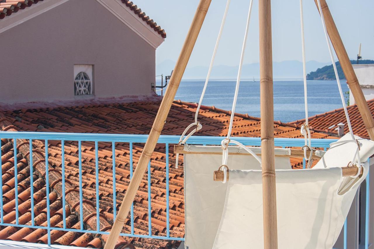 Capolavoro, Boutique Apartment With Unique Rooftop Skiathos Town Exterior foto