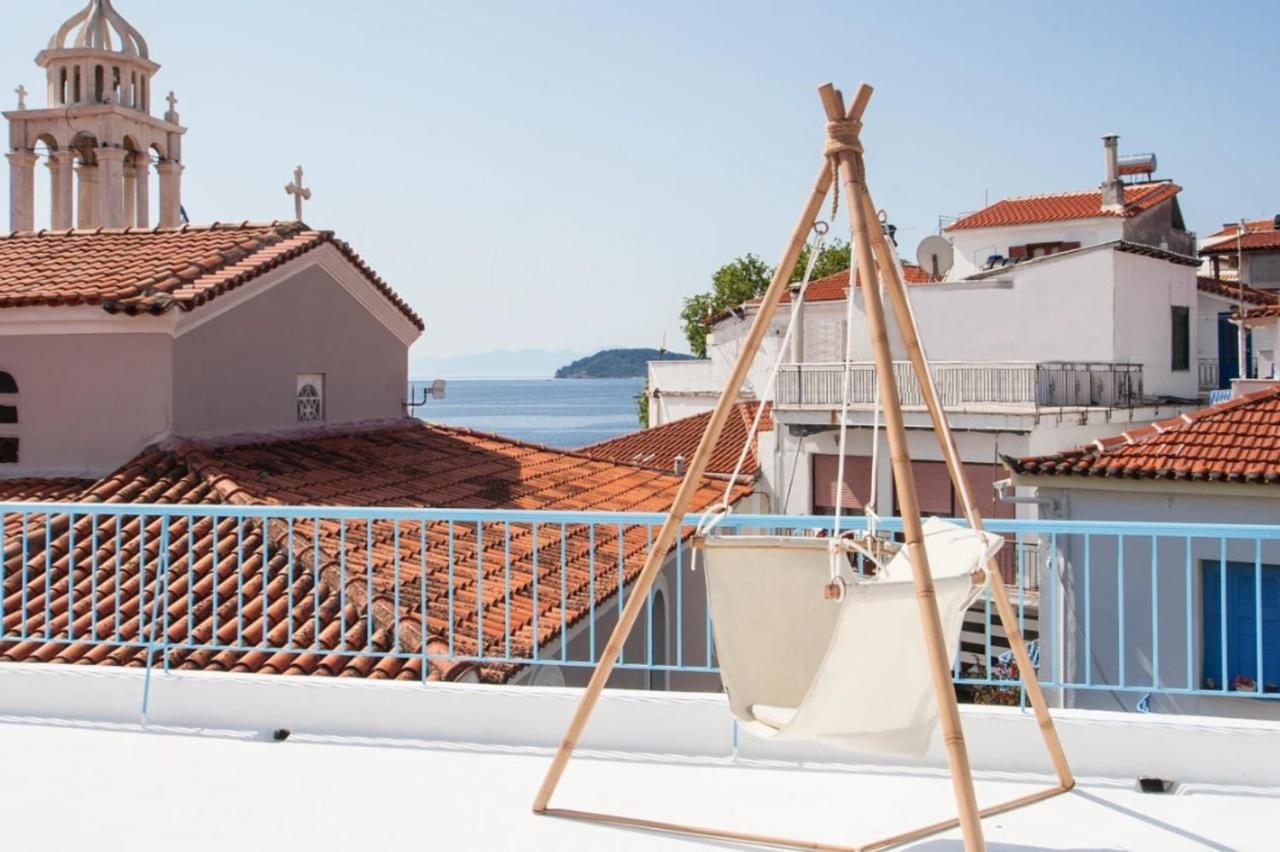 Capolavoro, Boutique Apartment With Unique Rooftop Skiathos Town Exterior foto