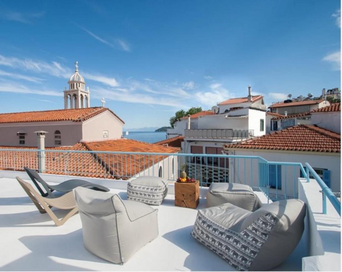 Capolavoro, Boutique Apartment With Unique Rooftop Skiathos Town Exterior foto